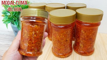 MODAL 40RIBU SUDAH BISA BUKA USAHA INI, TIPS SUKSES USAHA ONLINE SAMBAL BOTOL OMSET JUTAAN TIAP HARI