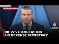 US-Israel's war on Iran: US defense secretary gives update on conflict