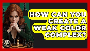 How Can You Create A Weak Color Complex? - The Chess Codex