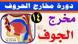 دورة مخارج الحروف وصفاتها مع شرح الجزرية مخرج الجوف الدرس 14 شرح أنواع المخارج وتقسيمها