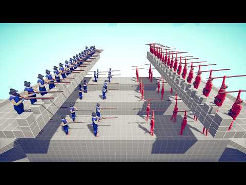 Tournament on the Defensive Towers on the Lines Map | Totally Accurate Battle Simulator TABS