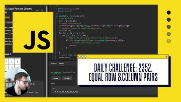 Cracking LeetCode 2352 with JavaScript | Equal Row and Column Pairs