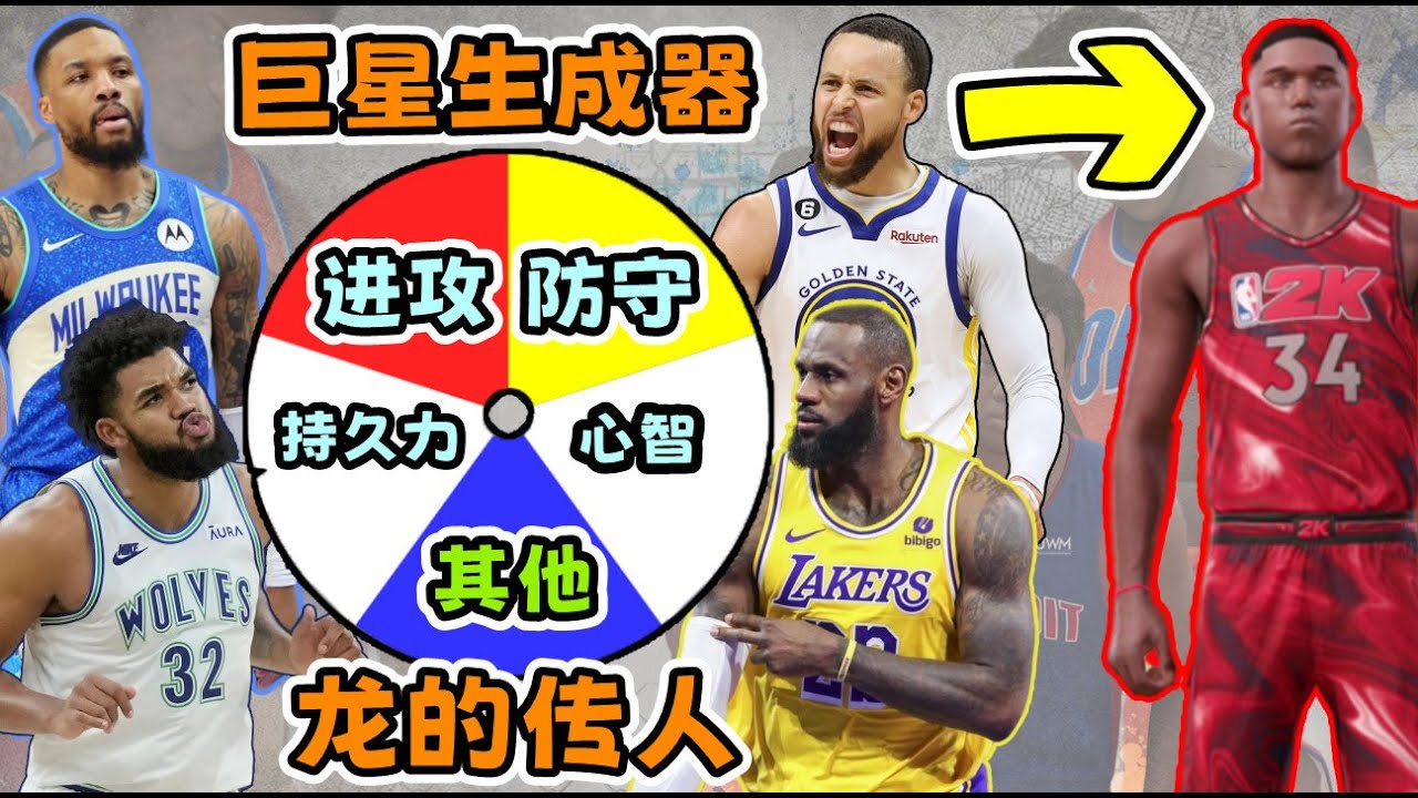 2K最強GOAT之子！我用轉盤改變了一個球員的職業生涯，結果會是如何？