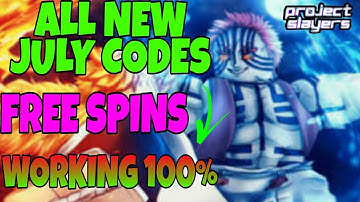 *JULY 2022* - ALL NEW PROJECT SLAYERS WORKING CODES IN ROBLOX - FREE SPINS CODES IN PROJECT SLAYERS