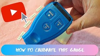How to calibrate the cheap GM200 paint thickness gauge