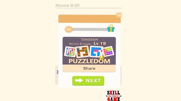Puzzledom - Tangram - Novice B Level 1 - 50 - Walkthrough