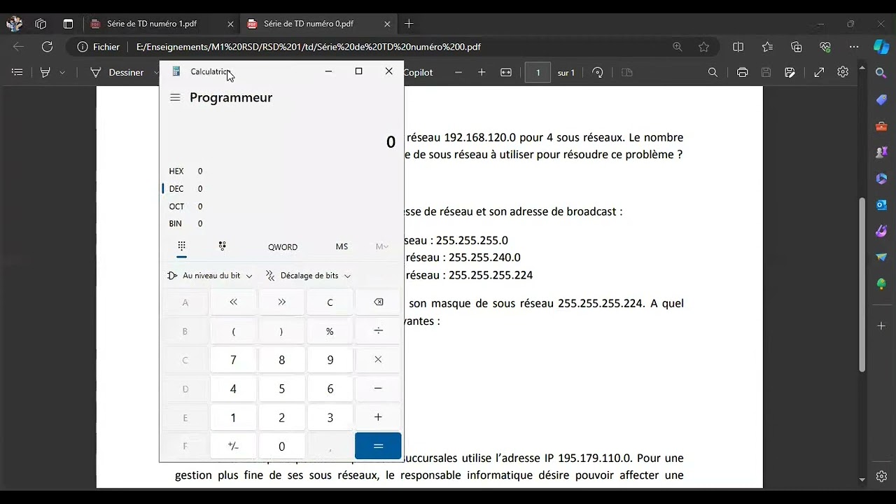 Sécurité informatique : TD 0