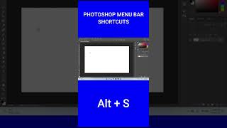 Adobe Photoshop Menu Bar Shorts #shorts  #photoshop