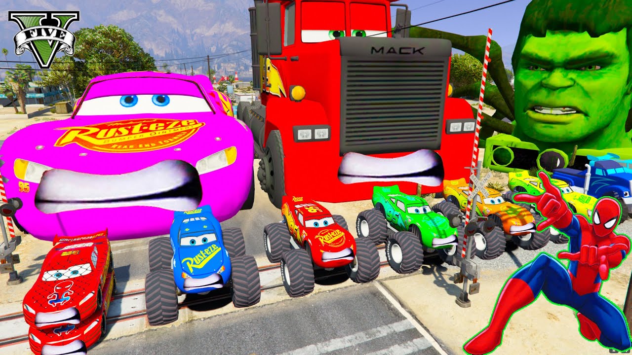 GTA V Epic New Stunt Race For Car Racing Challenge by Trevor and Shark #7777