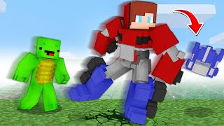 OPTIMUS PRIME Speedruner vs Hunter  in Minecraft  Maizen