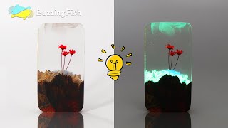 Easy DIY Glow in The Dark Resin Decorations | Flower in Resin | Resin Art