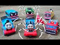 Sulap merakit mainan kereta api thomas and friends upgrade choo choo charles blue bus eater