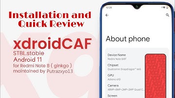 XdroidCAF ROM Installation & Quick Review on Redmi Note 8 | Android 11 | Xiaomi |