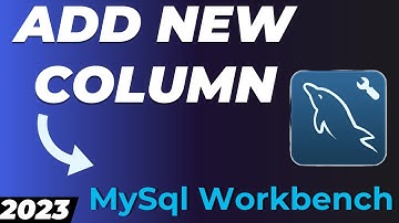 Add new column in Mysql Workbench manually without using SQL query tutorial