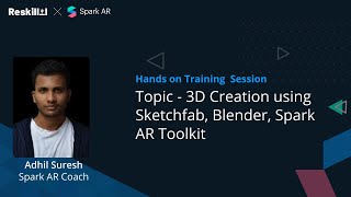 Spark AR | 3D Creation using Sketchfab, Blender & Spark ARToolkit | Adhil Suresh screenshot 4