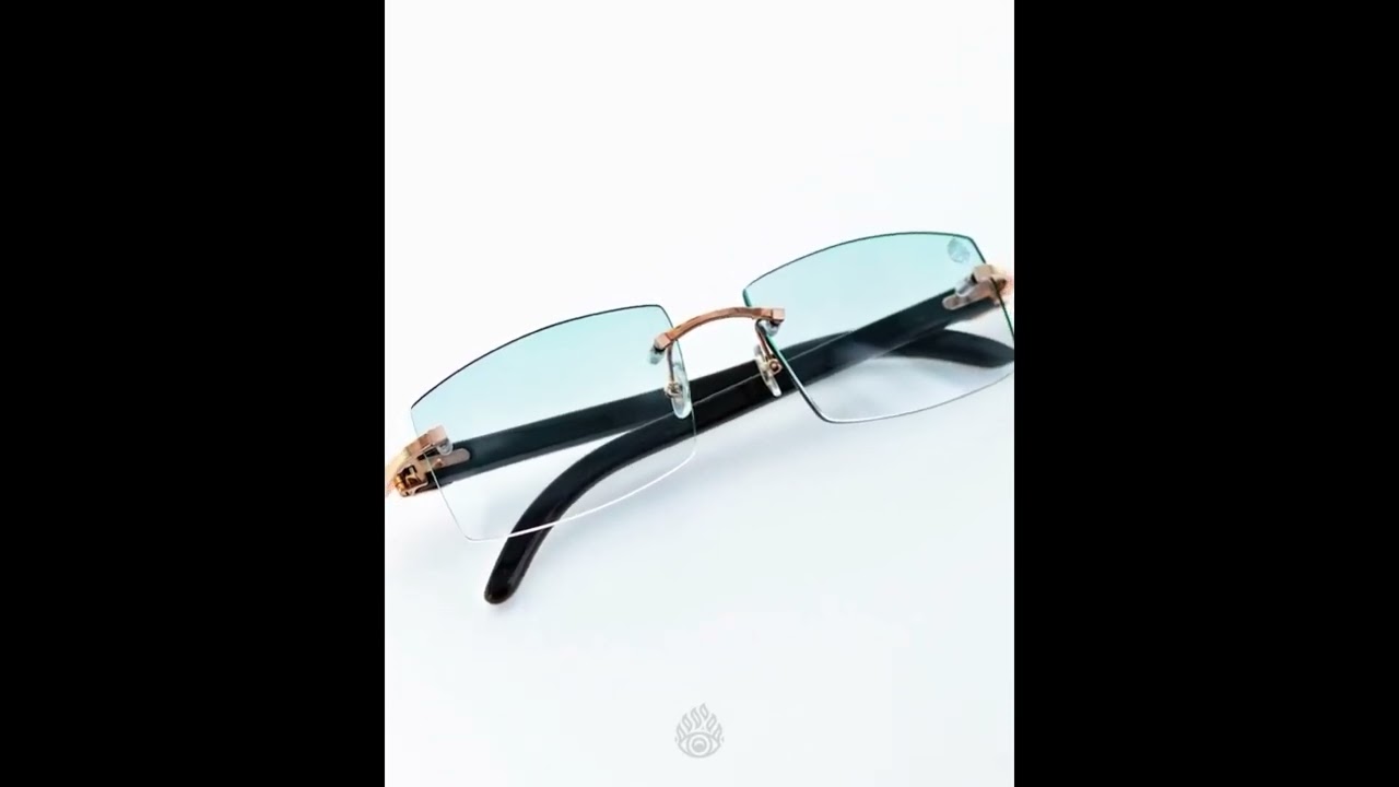 Custom Cartier Rose Gold White Buff glasses by All Eyes On Me