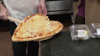 Restaurant in Monroe County serving heart-shaped pizza and other Valentine's Day treats