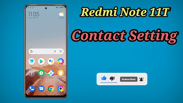 Redmi Note 11t Contact Setting , How To Show Contact in Redmi Note 11t , Sim Card Contact Setting