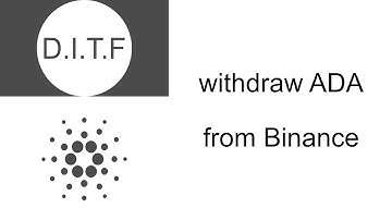 Withdraw ADA from Binance to Daedalus | Cardano