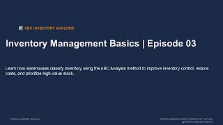 ABC Analysis Explained | Warehouse Inventory Management | Episode 3