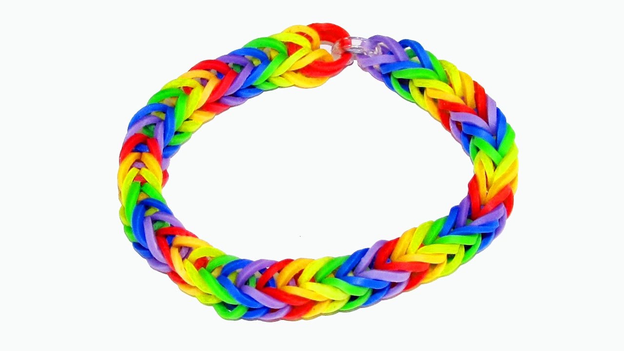 Cómo hacer pulsera de gomitas o ligas. Raimbow loom fishtail 