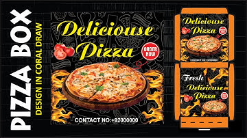 How To Make Pizza Box in Coral Draw x7 | Ahad Graphics | ग्राफिक डिजाइन का पूरा कोर्स