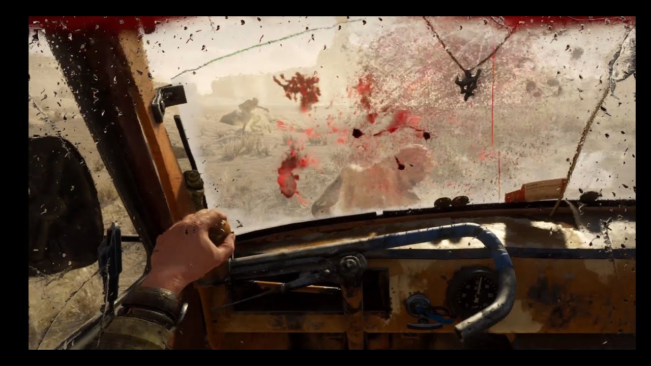 Using car to mow down mutants (METRO: EXODUS)