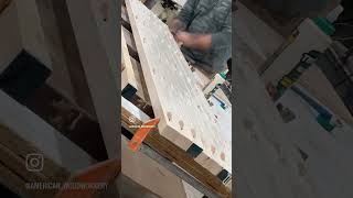 Butcher block glue up #woodwork #woodworking