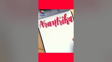 write your name in comment box #arantika | #name #calligraphy #cursive #shorts #youtubeshorts