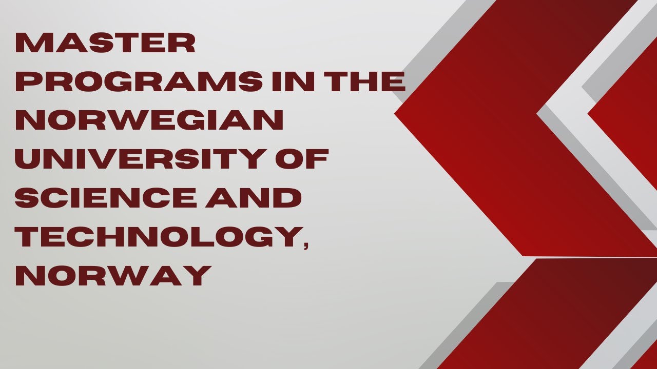 Norwegian Computer Science Master programs in Norwegian University of Science and Technology ...