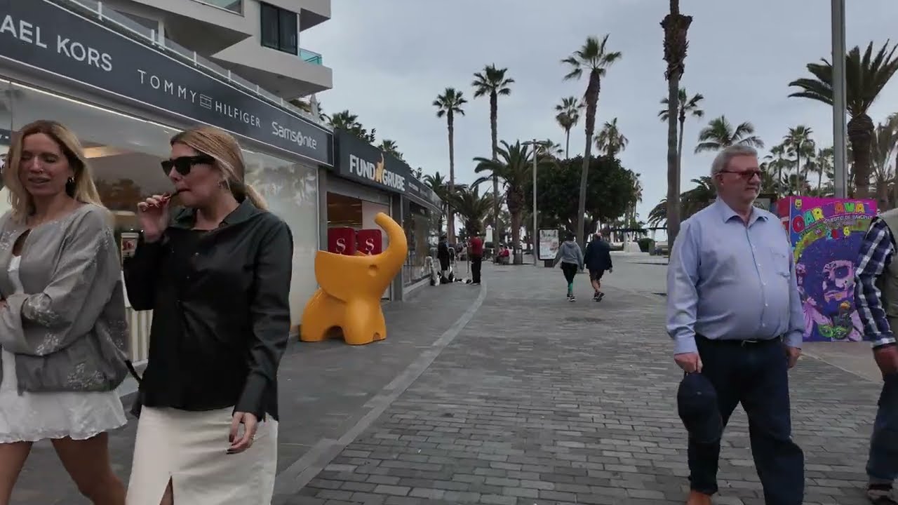 Puerto de la Cruz BROADWALK Walk 🇪🇸 Tenerife Canary Islands 4K Walking Tour