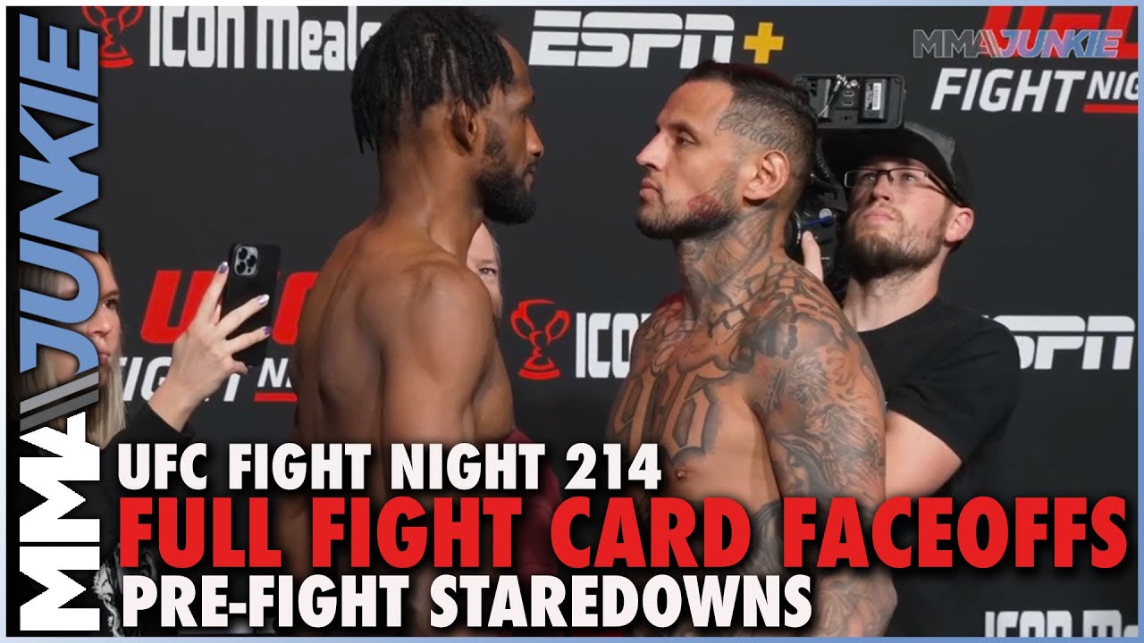 UFC Fight Night 214 Full Card Faceoffs From Las Vegas