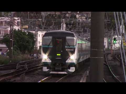 [爆音ジョイント音]特急踊り子号E257系 戸塚駅を高速通過！