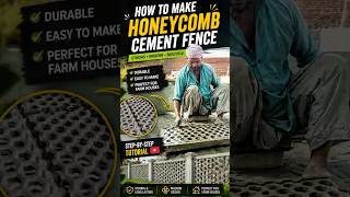How To Make Honeycomb Cement Fence | Easy Step-by-Step Process 🔥