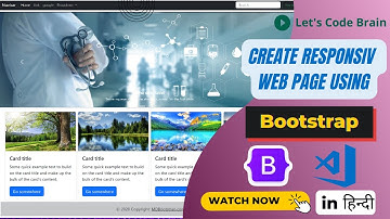 Create a Responsive Web Page using Bootstrap website | Bootstrap Tutorial In Hindi | #bootstrap