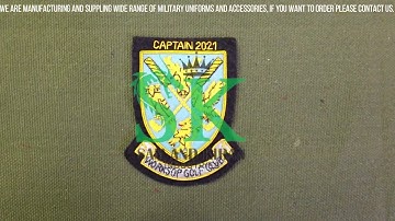 Custom Hand Embroidered Bullion Crest Badges, Personalized Embroidery Patches