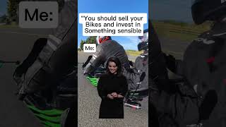 The most offensive financial advice you can give a rider... 🙅‍♀️🏍️ #motorcyclecontent #motorcycle
