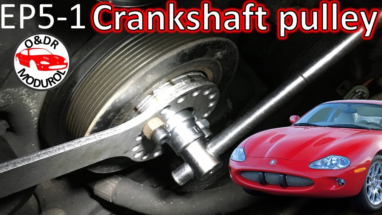 Removing Crankshaft Pulley EP51 Jaguar XK8 / XKR (X100) YouTube