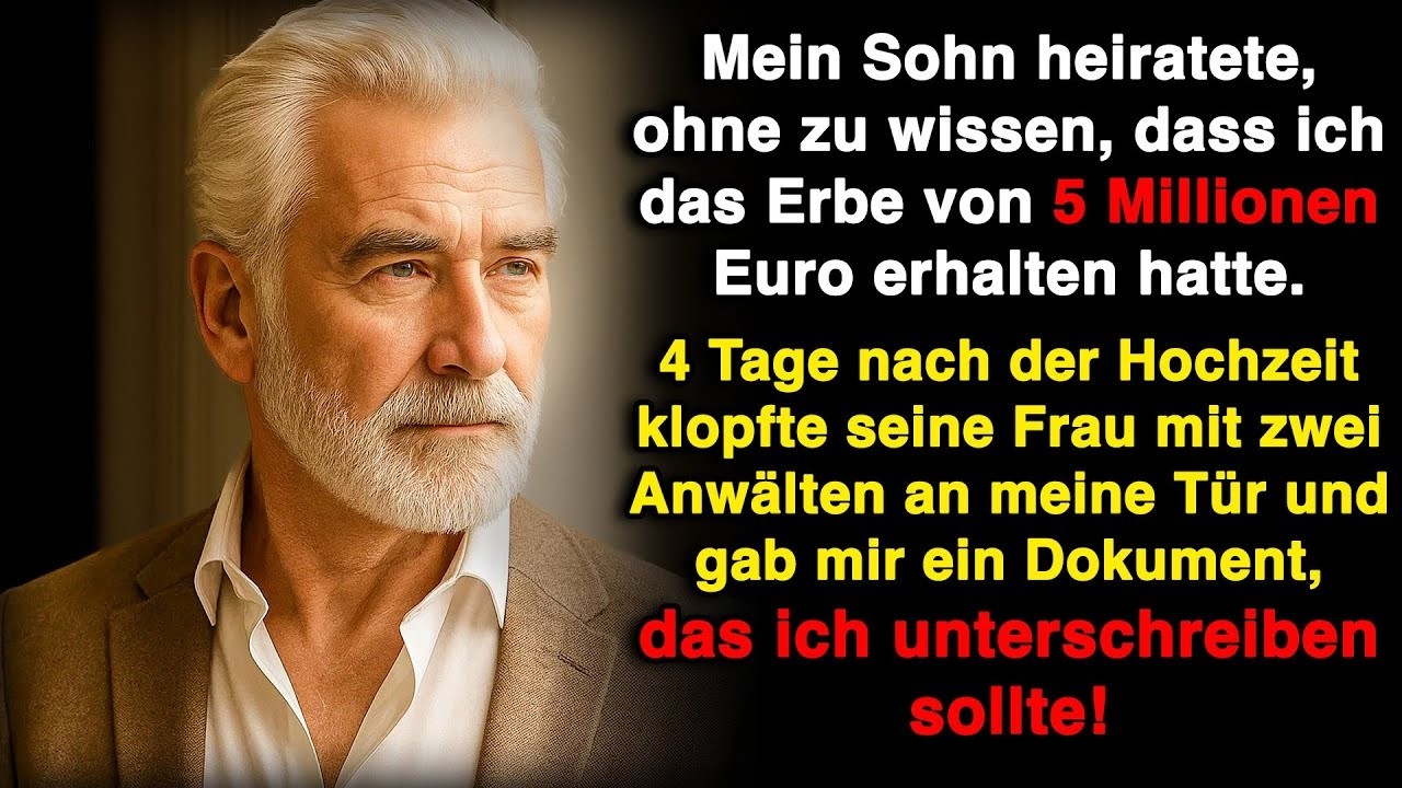 Mein Sohn heiratete und ahnte nicht, dass ich ein Erbe von 5 Millionen Euro erhielt – Gott sei Dank!