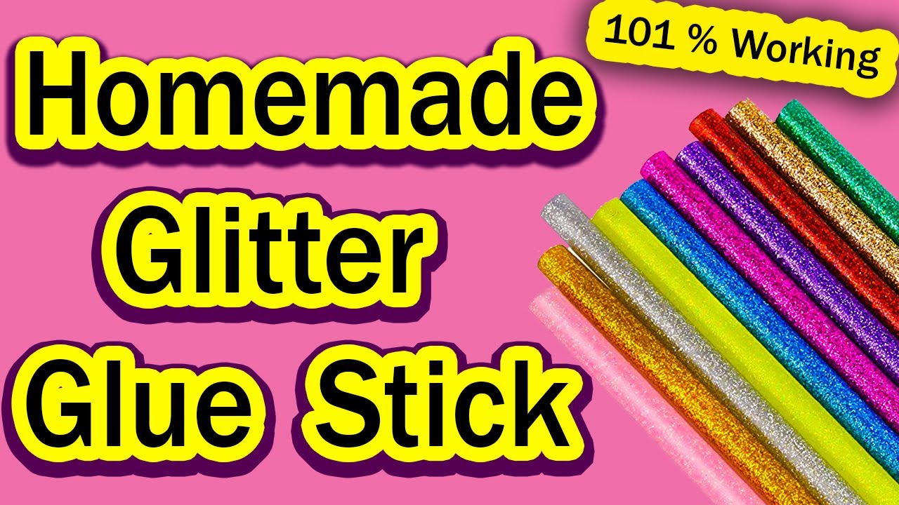 How to make Glitter Glue Stick DIY Glitter Glue Stick hania craft