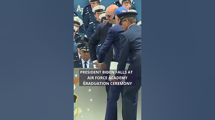 President Biden falls at Air Force Academy graduation ceremony