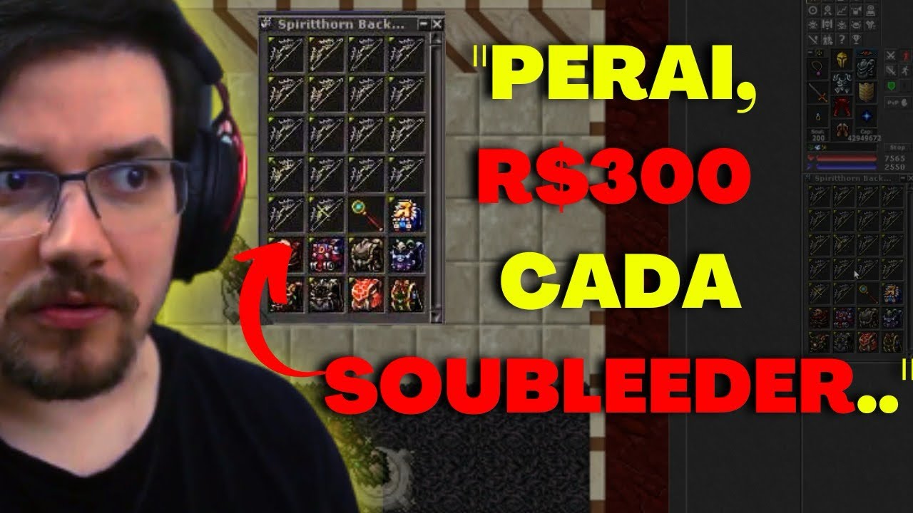 Tibia RUBINI DESCOBRINDO O PREÇO DA SOUBLEEDER, E GUIDO FAZENDO MERD ...