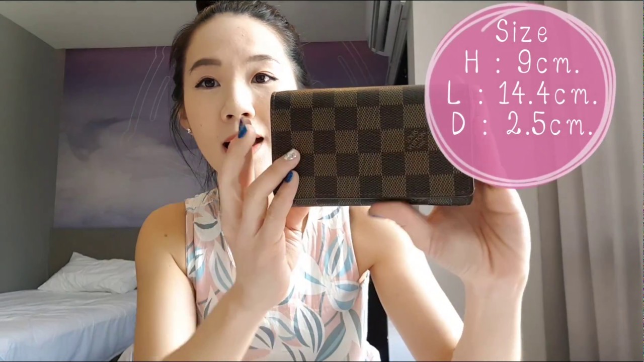 รีวิว Louis Vuitton Porte-Monnaie Billets Tresor Wallet Damier White  Brandname Review 