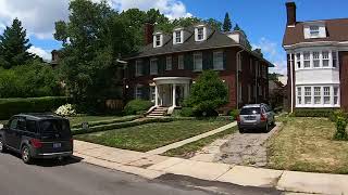 Covid-19 Times - Driving Around the Boston-Edison Historic District in Detroit - Michigan