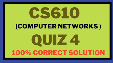 CS610 Quiz no 4 || Solution 2024