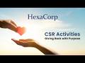 Building Stronger Communities | HexaCorp CSR Activities