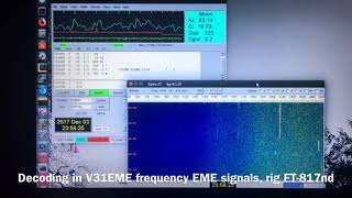 W2NNN’s 144Mhz EME with FT-817nd & 17b2 Yagi