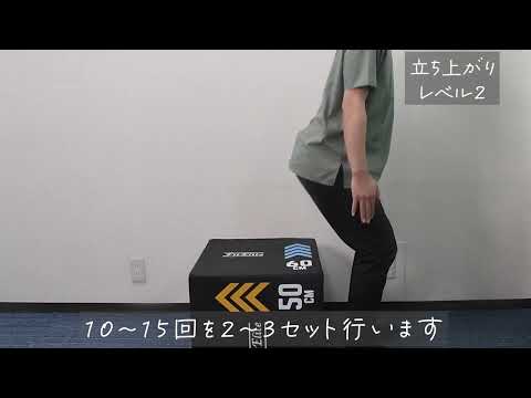 変形性膝関節症エクササイズ⑦立ち上がり