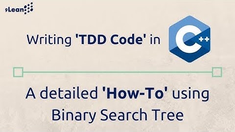 Test Driven Development TDD  Code in C++