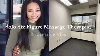 Day in the Life | Organizing My Massage Studio *PART 1*